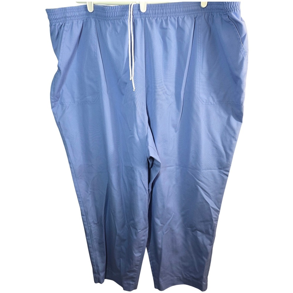 Vtg Koret Francisca Pull On Pants Womens 28W 28 W Blue Elastic Waist Pull On USA